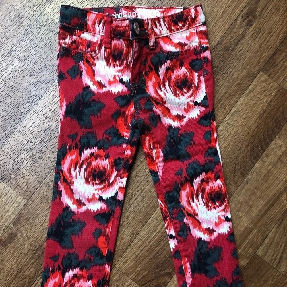 Gap Serious Stretch Rose Print Mini Skinny Jeans